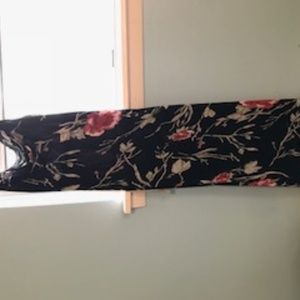 90's floral chiffon dress